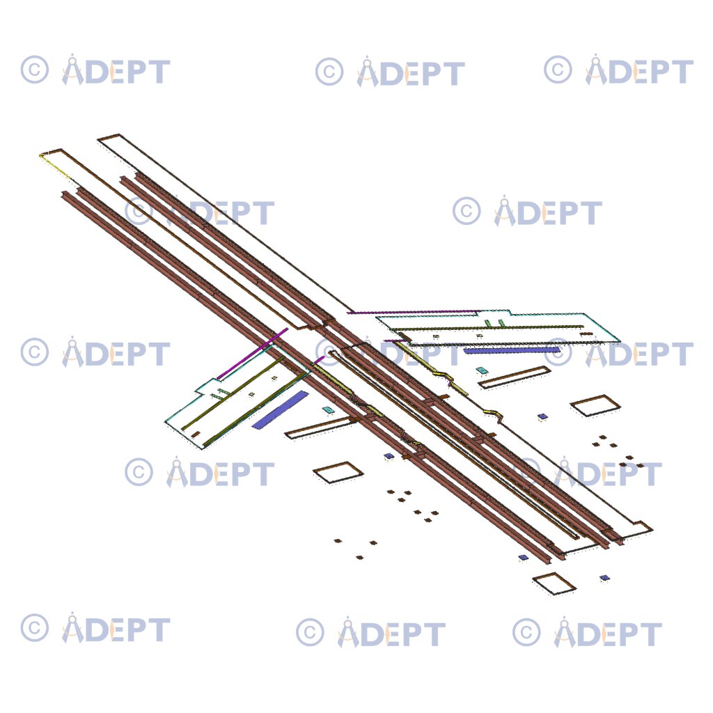 Industrial facility expansion structural steel detailing project in South Carolina USA