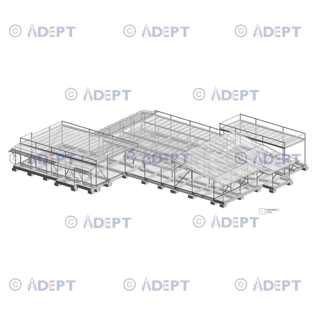 Medical office building structural steel detailing and healthcare facility design Texas USA