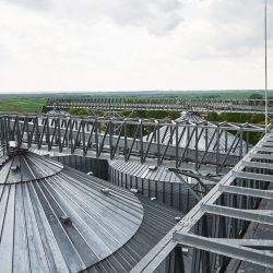 Agricultural Silo - Building Exterior, Storage and drying of grains, wheat, corn, soy, sunflower